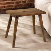 ONIJA Seating Stool,Side Table,nightstand Any Type use Solid sheesham Wooden Stool, Four Legs